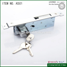 furniture hardware room security sliding door lock with flat hook